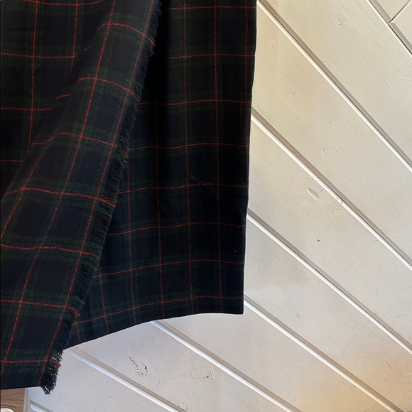 PROPORTION PETITE CONRAD C Vintage Wool Plaid Fringe Skirt - Picture 6 of 9